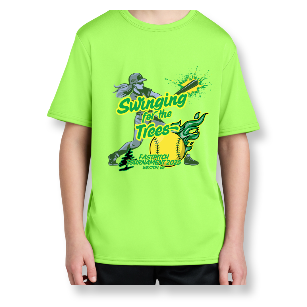 “Swinging For the Trees” Home Run Logo