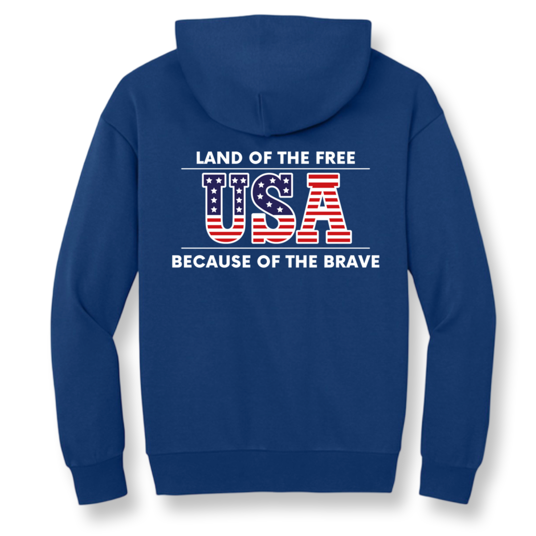 Adult Patriotic Oversized Heavyweight Hoodie - 3 logos available