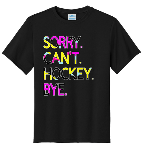 Sorry. Can’t. Hockey. Bye.