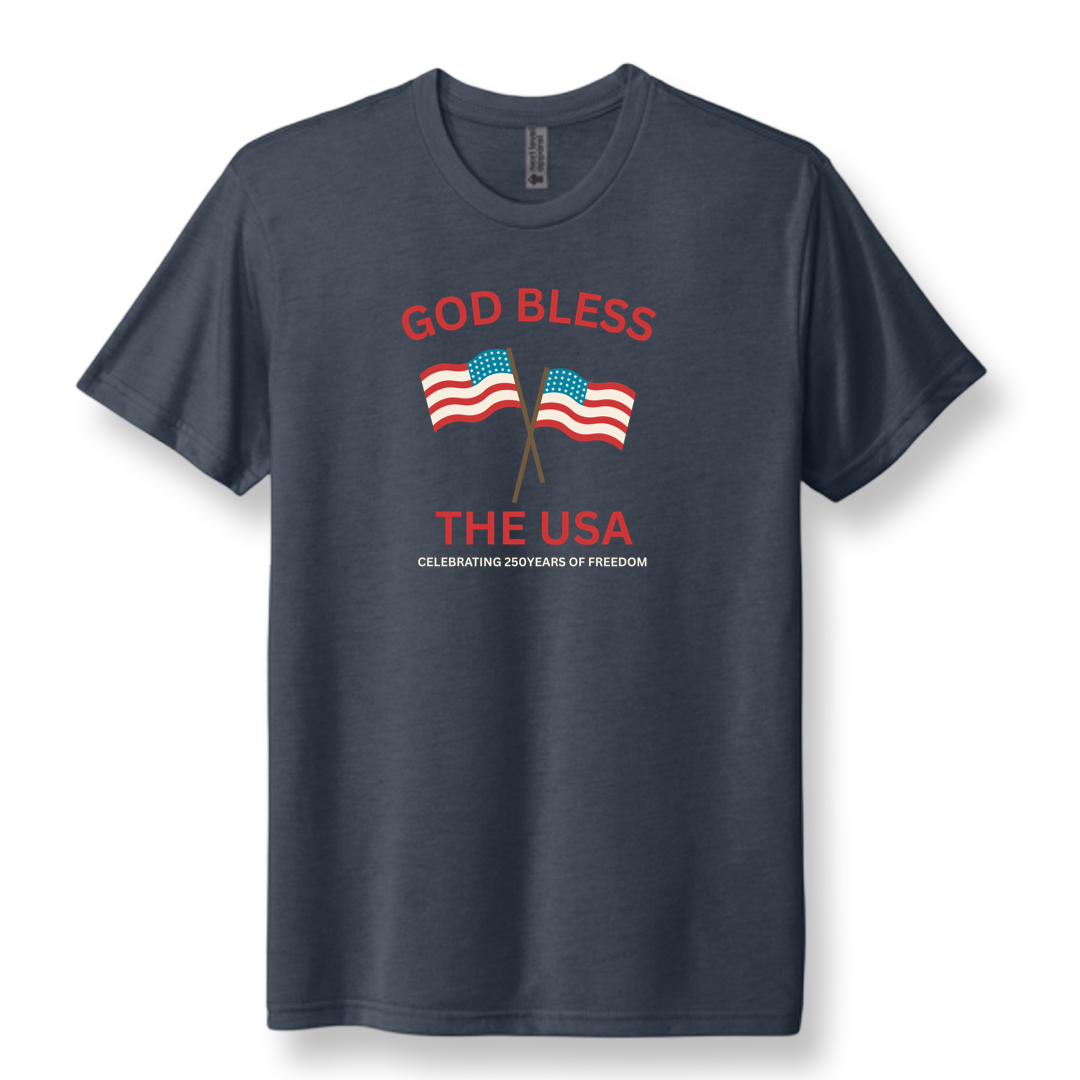 Adult Patriotic Triblend Unisex Tee
