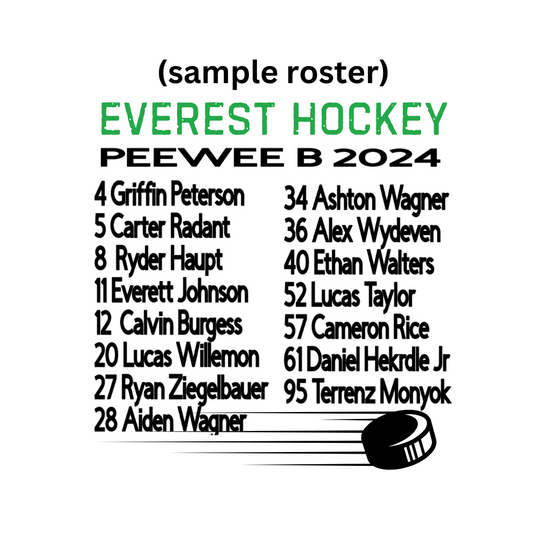 Team Roster Customization