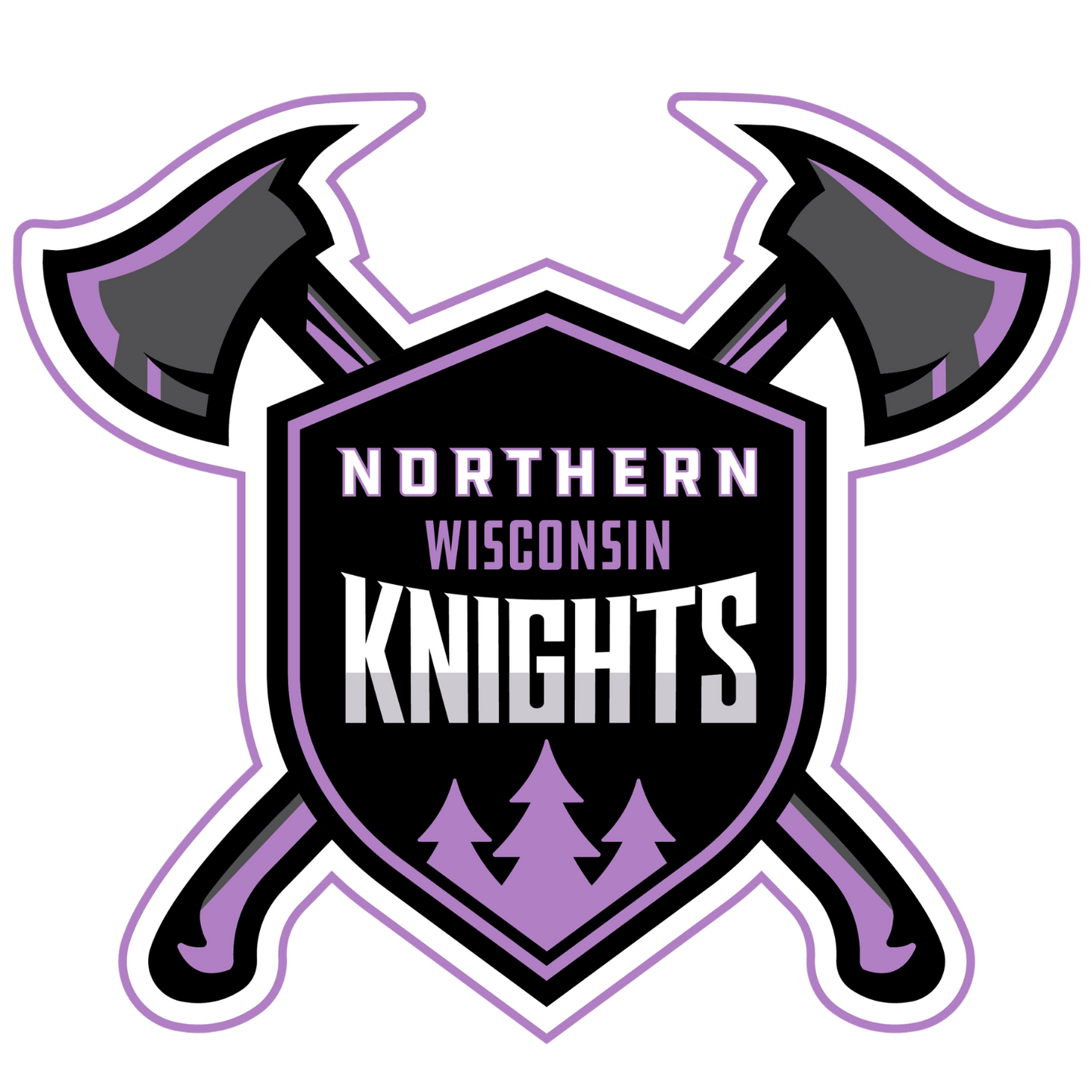 Lady Knights Shield and Axes