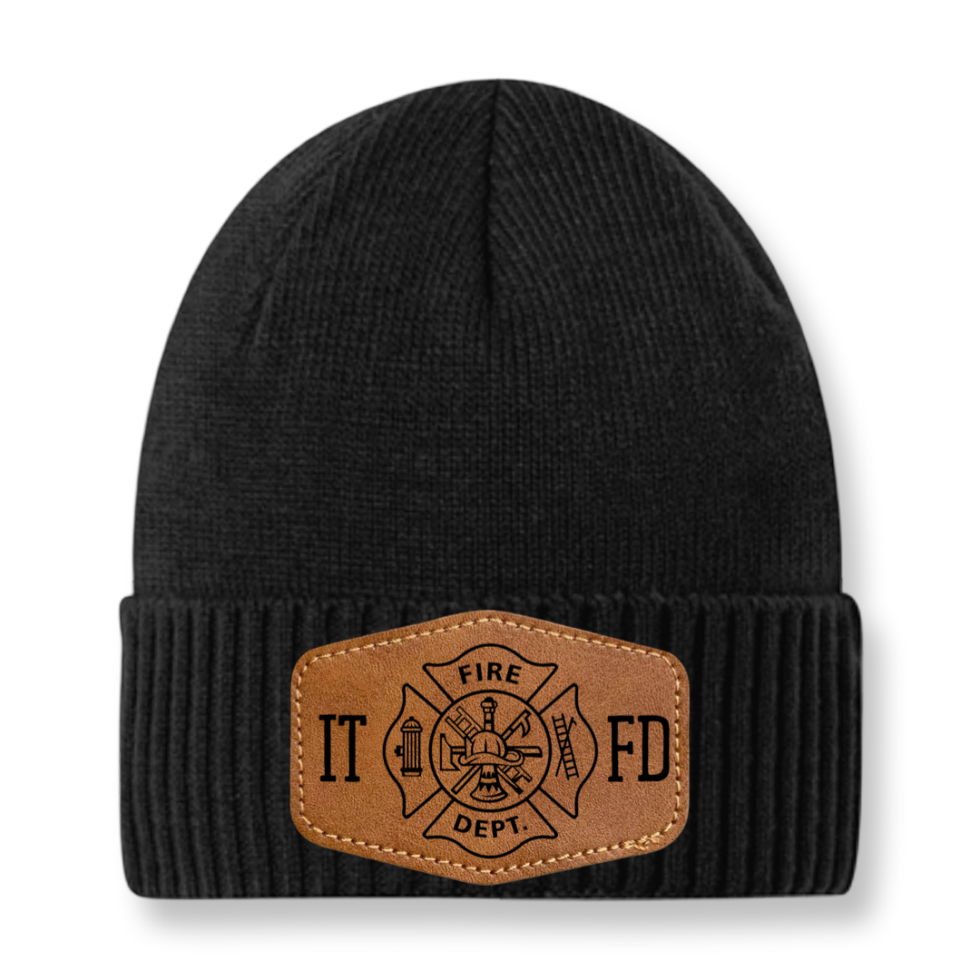 ITFD Black Beanie and Patch