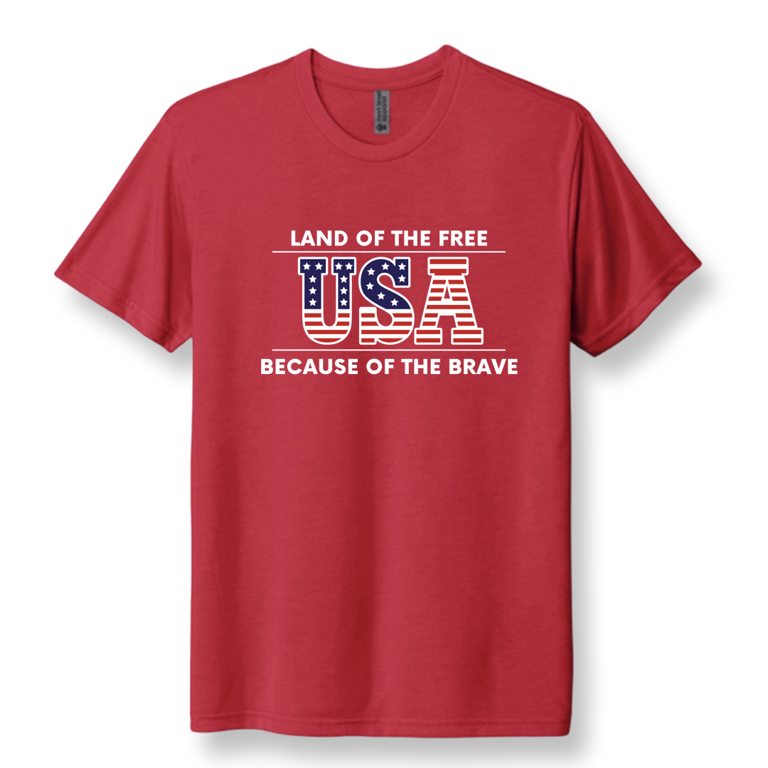 Adult Patriotic Triblend Unisex Tee