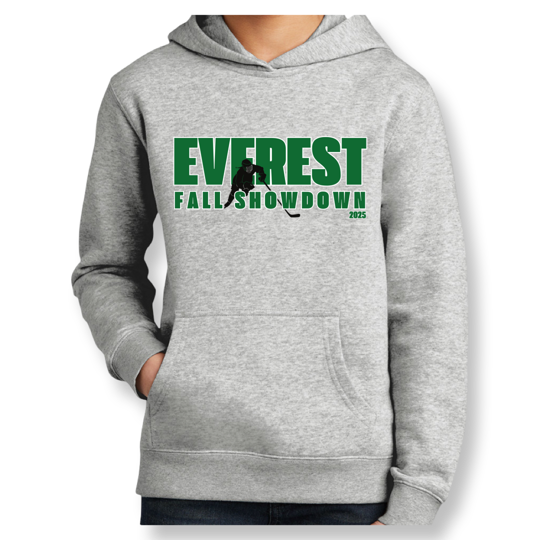 Bold Everest Fall Showdown Logo with Player