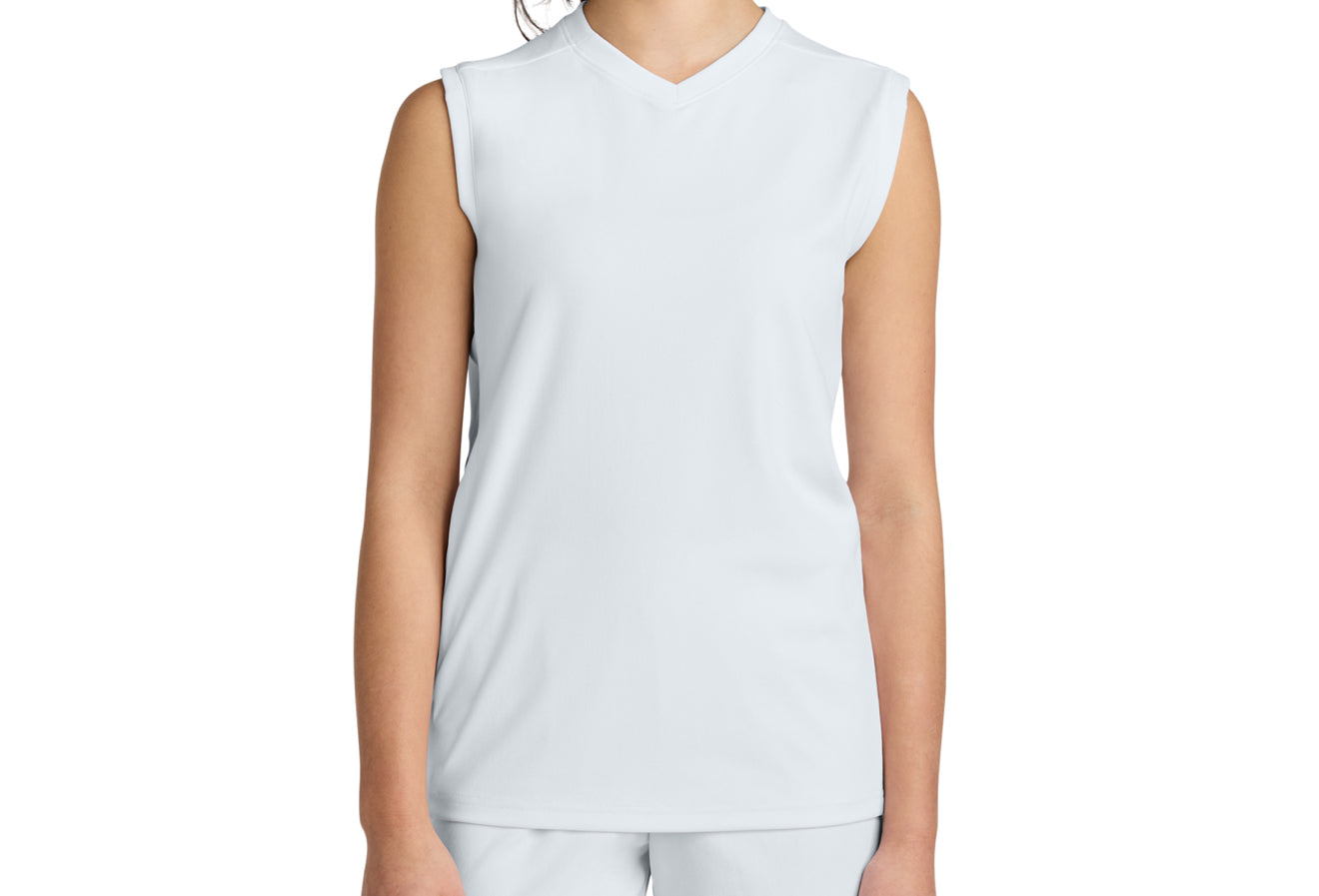 Youth Sport-Tek Sleeveless V-Neck