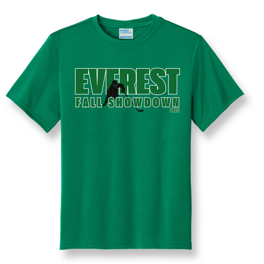 Bold Everest Fall Showdown Logo with Player