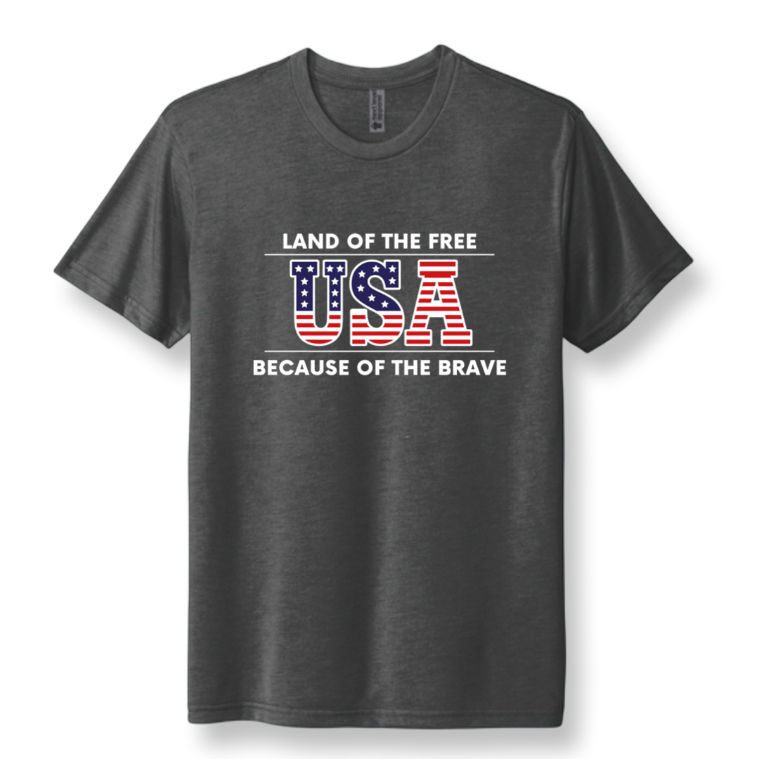 Adult Patriotic Triblend Unisex Tee
