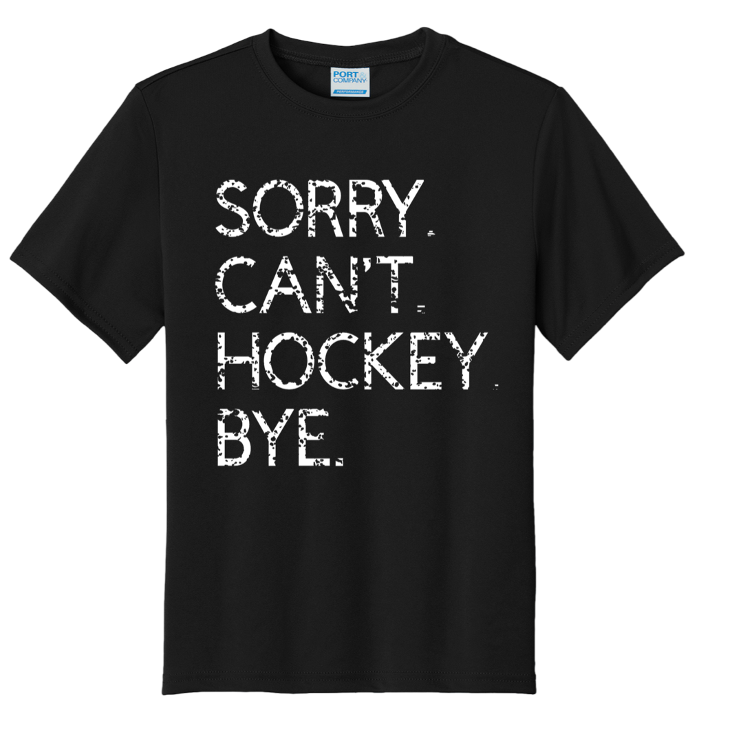 Sorry. Can’t. Hockey. Bye.