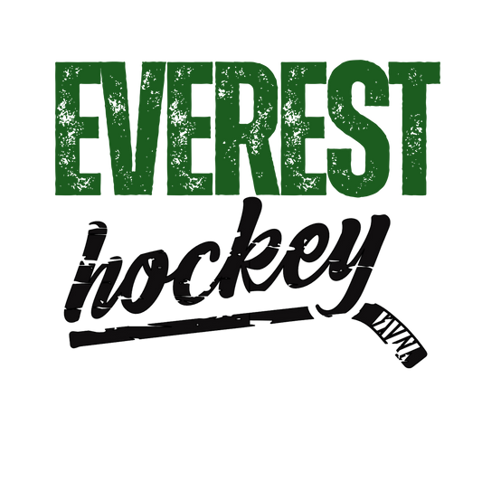 Distressed Everest Hockey Green and Black