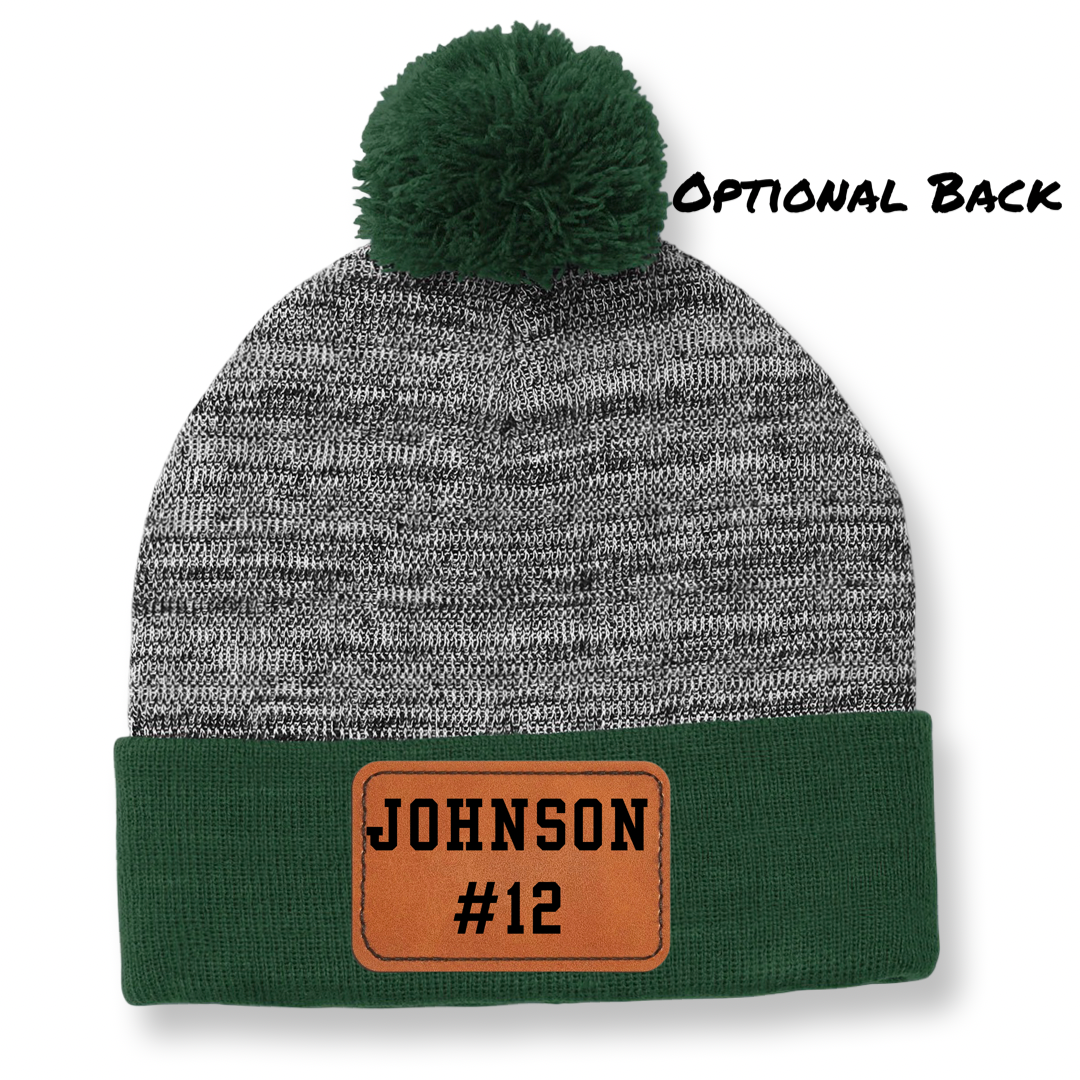 Custom Everest Baseball Green/Gray Pom Hat