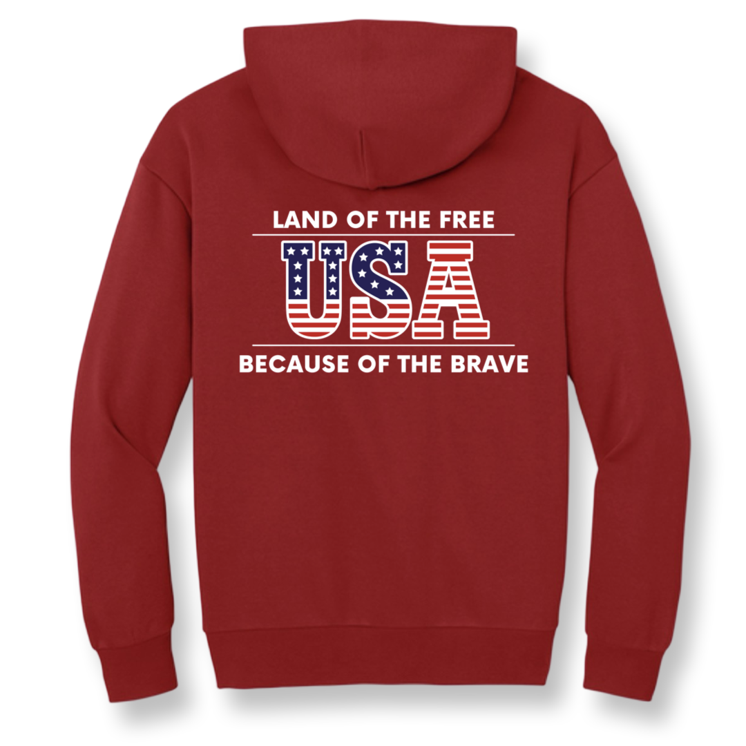 Adult Patriotic Oversized Heavyweight Hoodie - 3 logos available