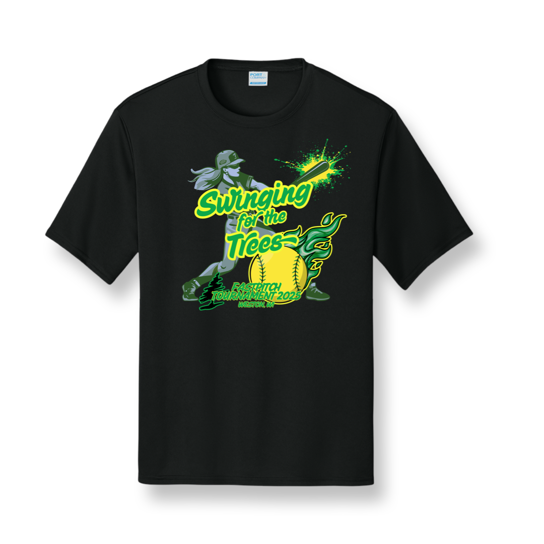 “Swinging For the Trees” Home Run Logo
