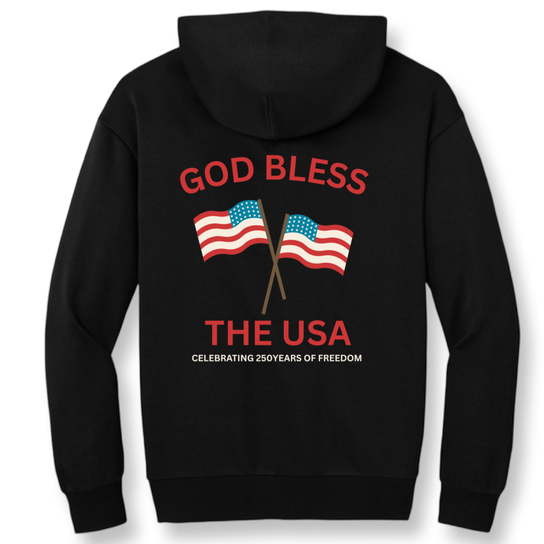Adult Patriotic Oversized Heavyweight Hoodie - 3 logos available