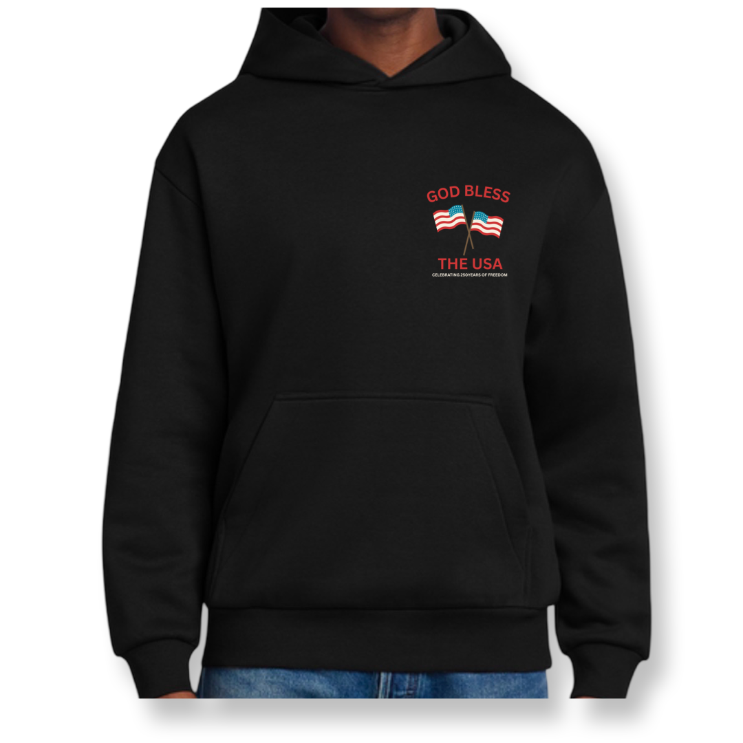 Adult Patriotic Oversized Heavyweight Hoodie - 3 logos available