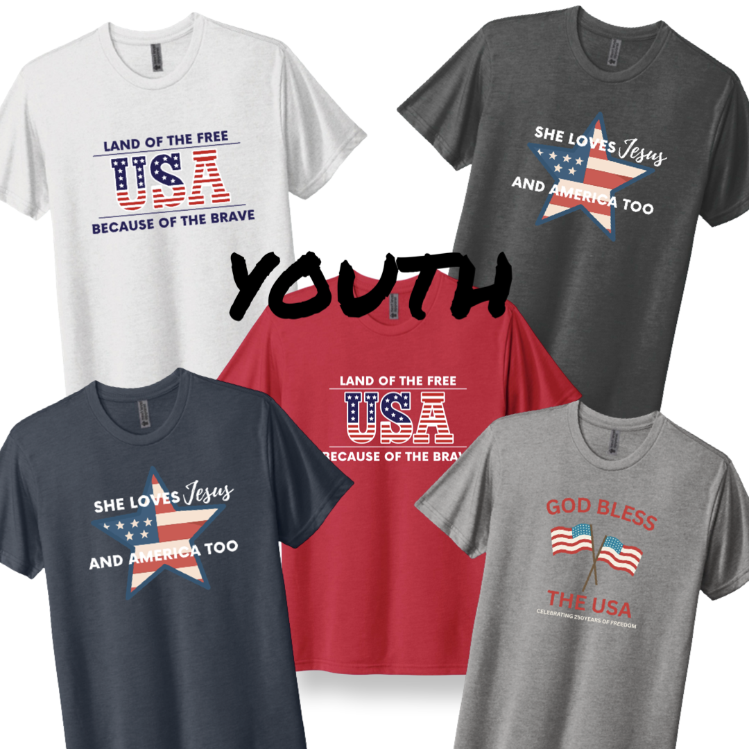 Youth Patriotic Triblend Tee - 3 logos available