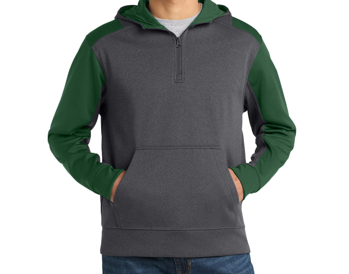 Colorblock 1/4 zip Performance Hoodie