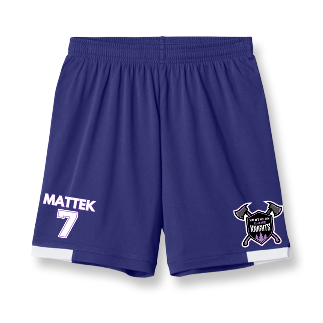 Custom Youth Lady Knights Athletic Shorts 5”