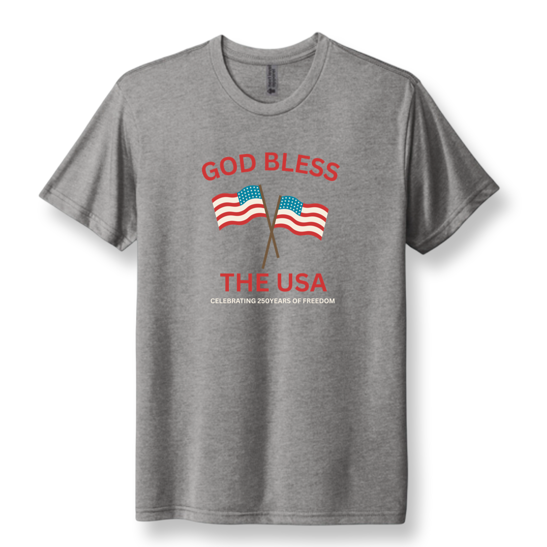 Adult Patriotic Triblend Unisex Tee