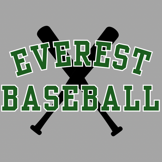 Crossed Bats Everest Baseball