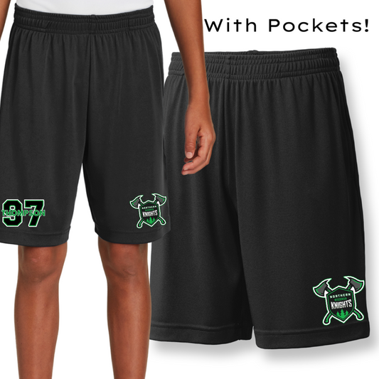 Custom Youth Knights Athletic Shorts w/ Pockets