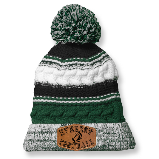 Green Stripe Slouchy Hat
