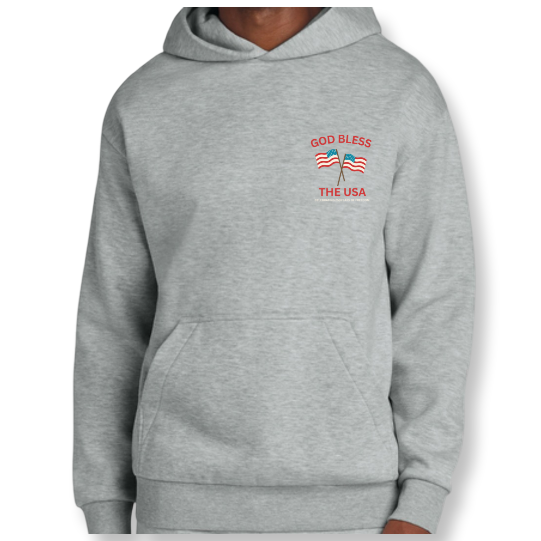 Adult Patriotic Oversized Heavyweight Hoodie - 3 logos available