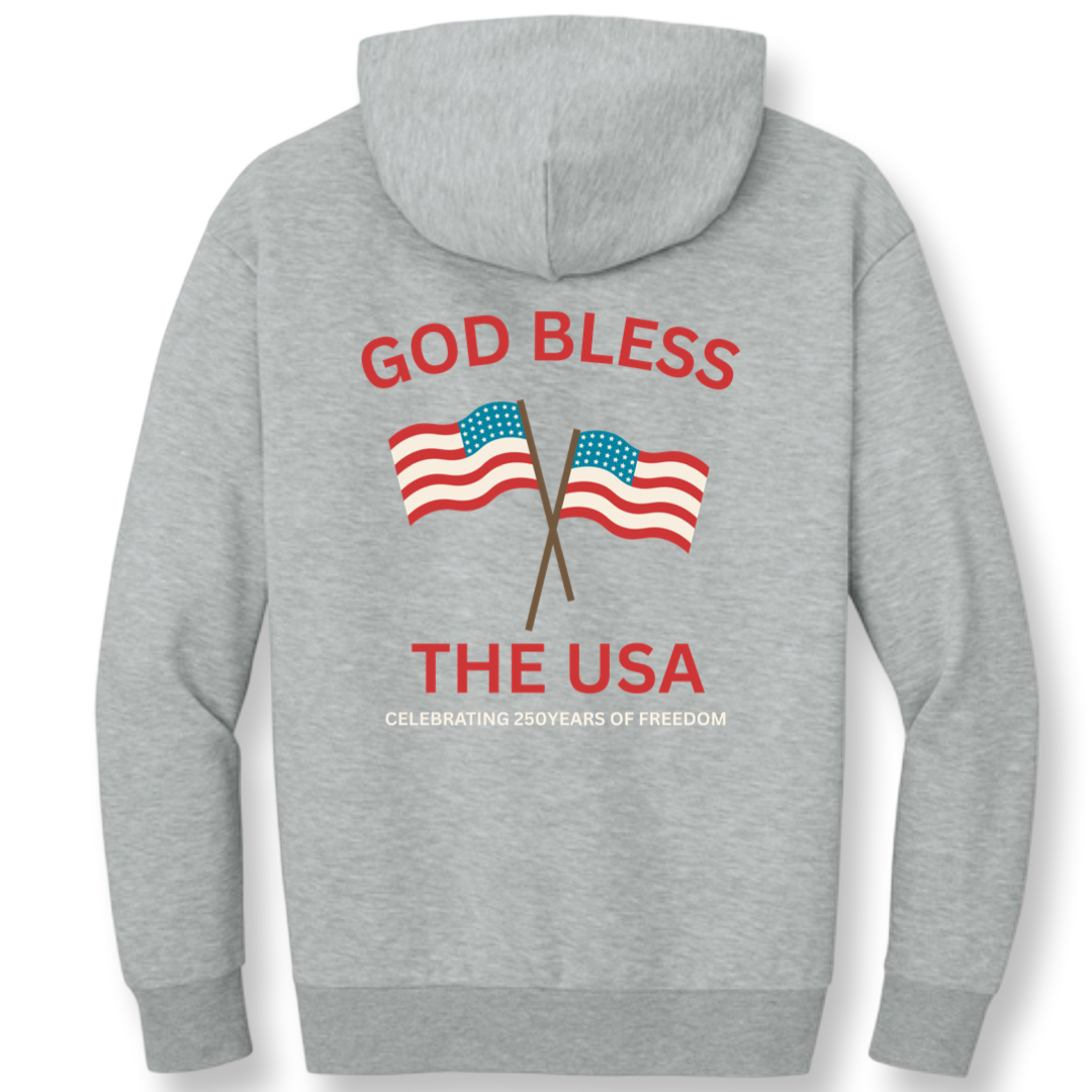 Adult Patriotic Oversized Heavyweight Hoodie - 3 logos available