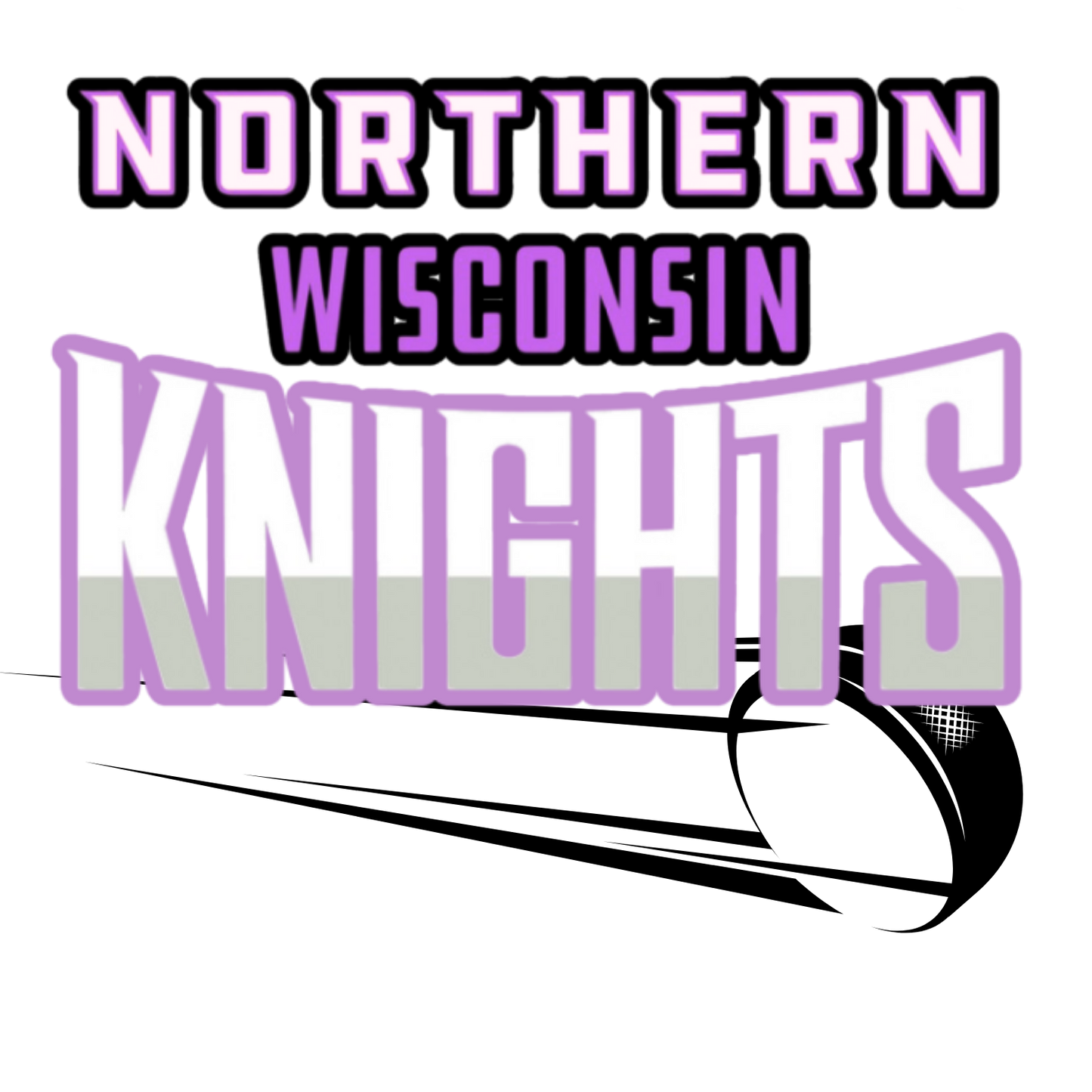 Lady Knights with Puck