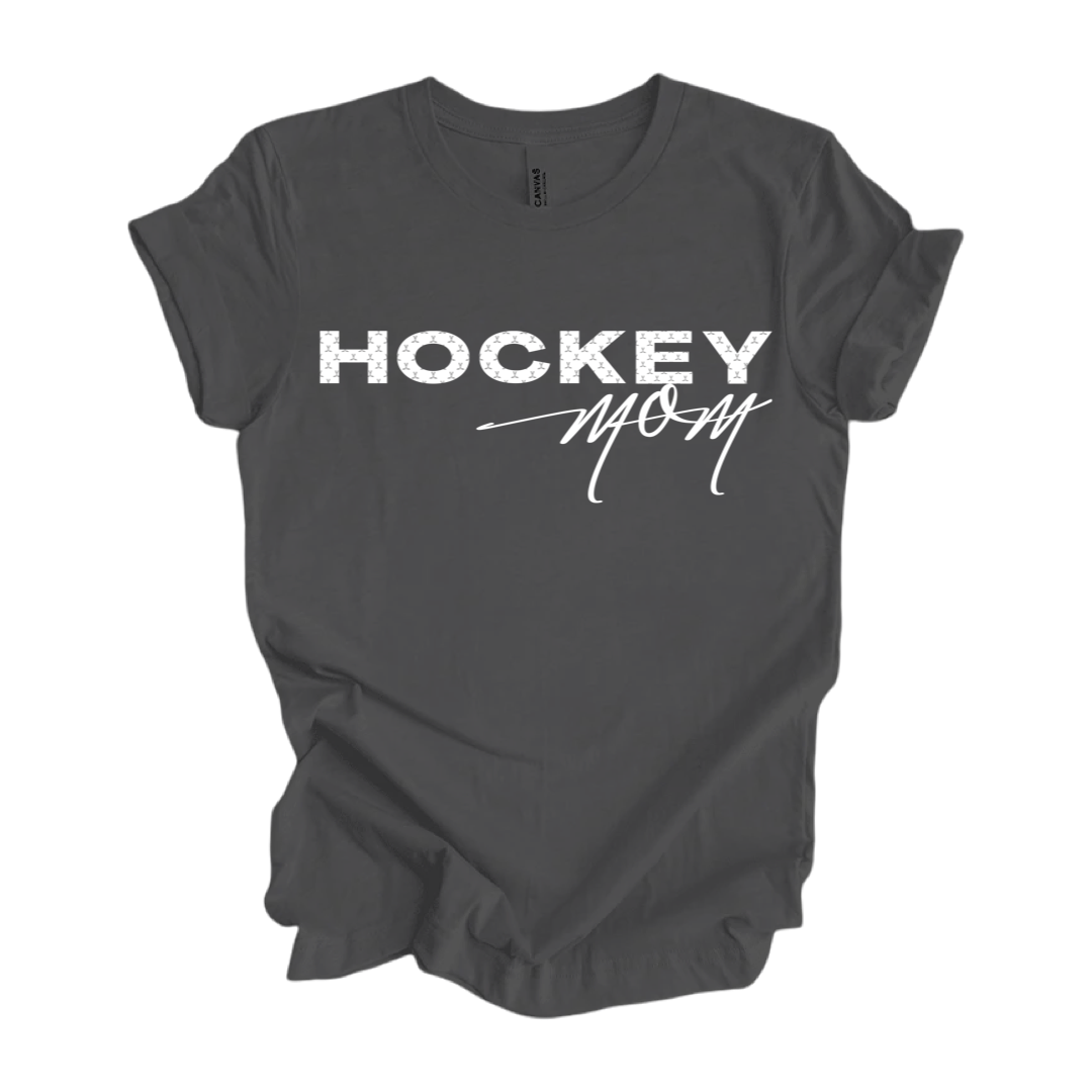 Mini Hockey Stick Hockey Mom in White