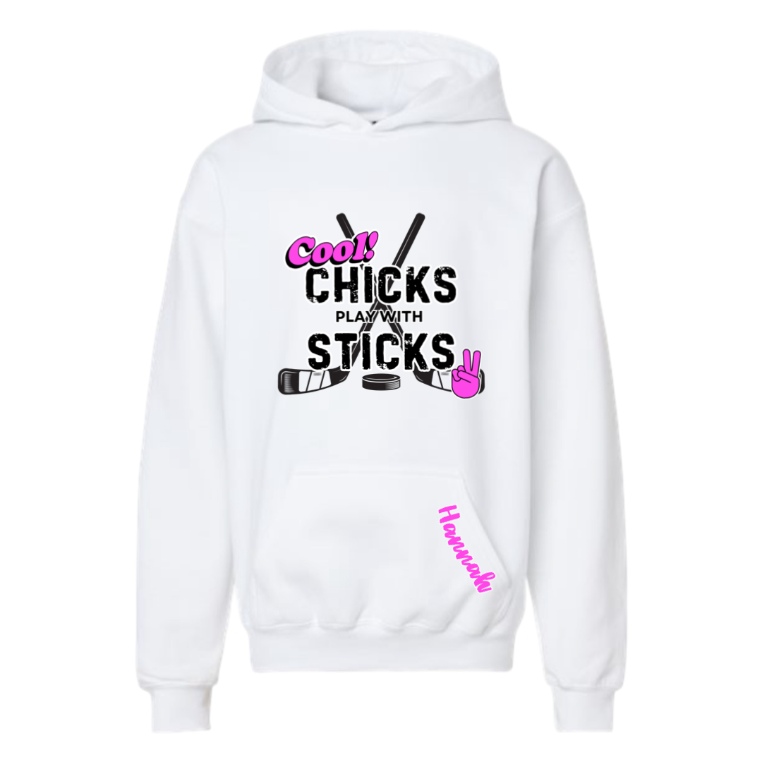 Cool Chicks Play with Sticks