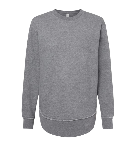 Women's Relaxed Oversized Drop Crewneck Sweatshirt