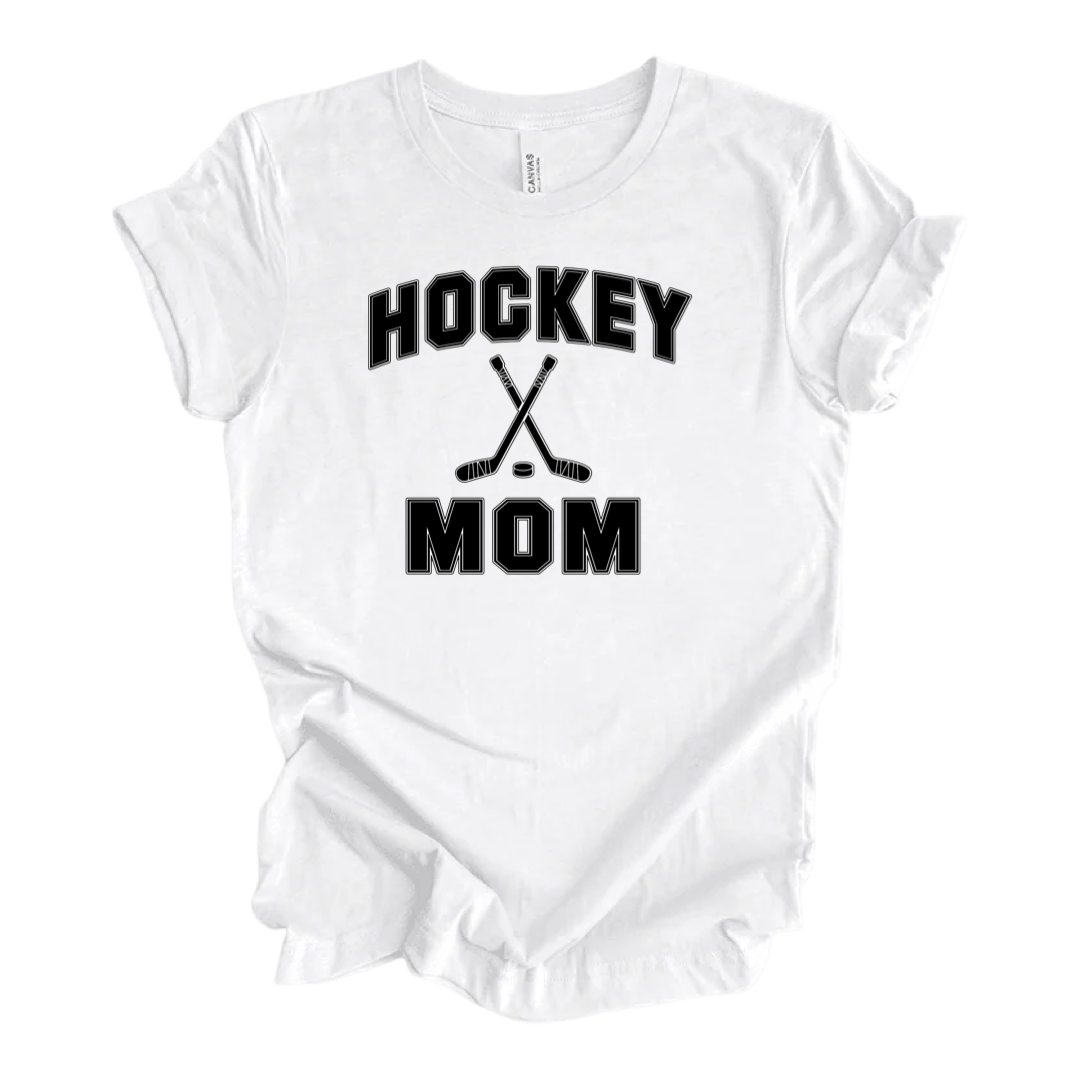 Hockey Mom Black and White