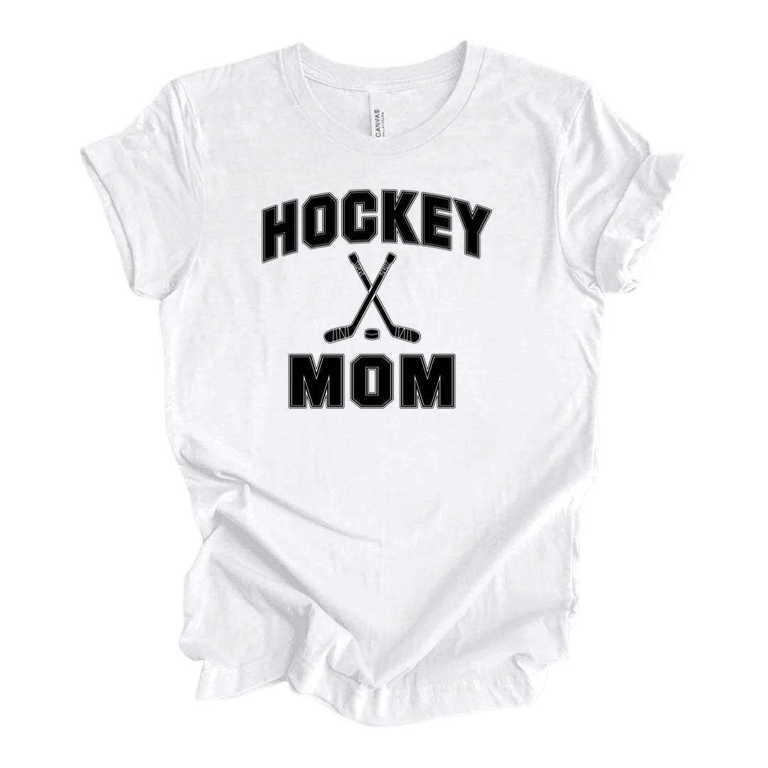 Hockey Mom Black with Sticks