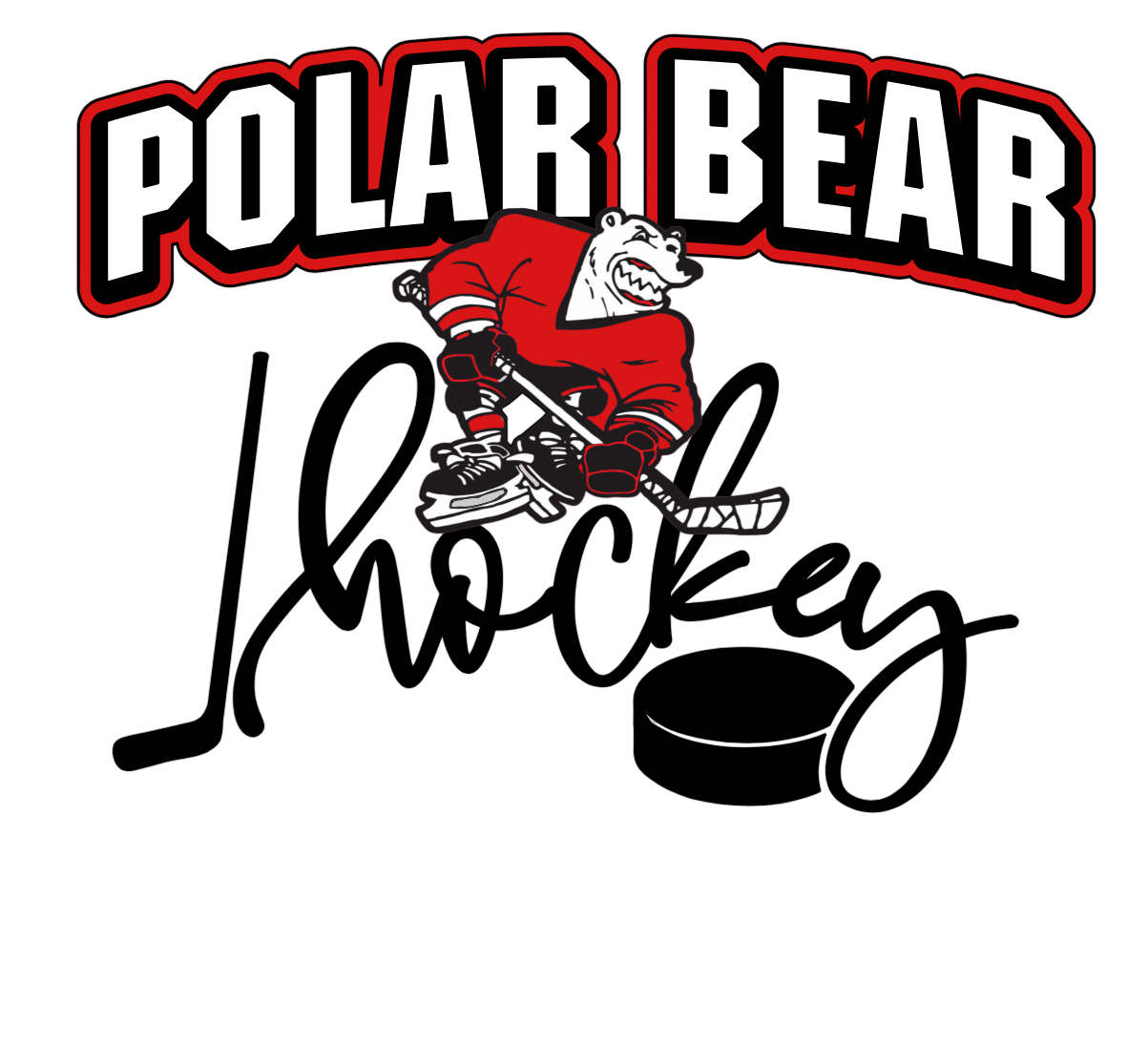 Simple Polar Bear Hockey