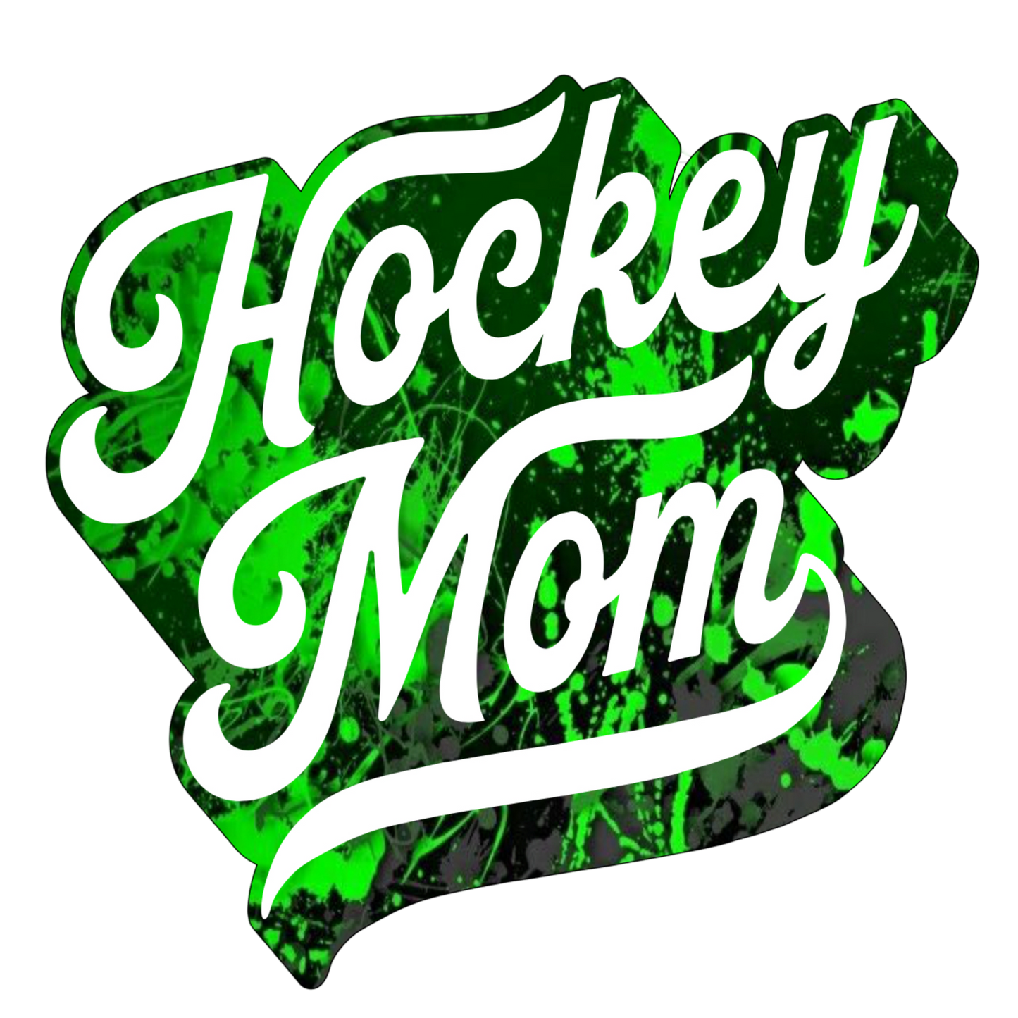 Vintage Hockey Mom Neon Green