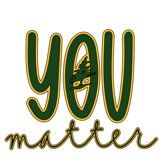 *DCE You Matter Front - Gold/Green